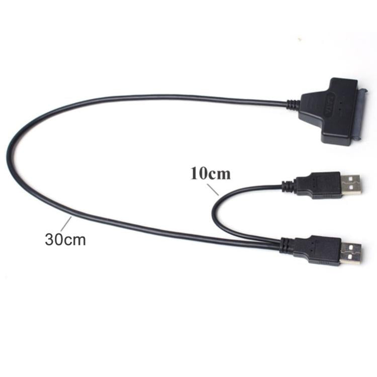 Двойной кабель-адаптер USB 2.0 - SATA для 2,5-дюймового жесткого диска SATA / SSD