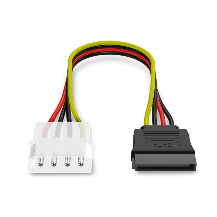 Кабель-адаптер питания IDE-SATA 4-контактный (15 см), материал: Al+Mg