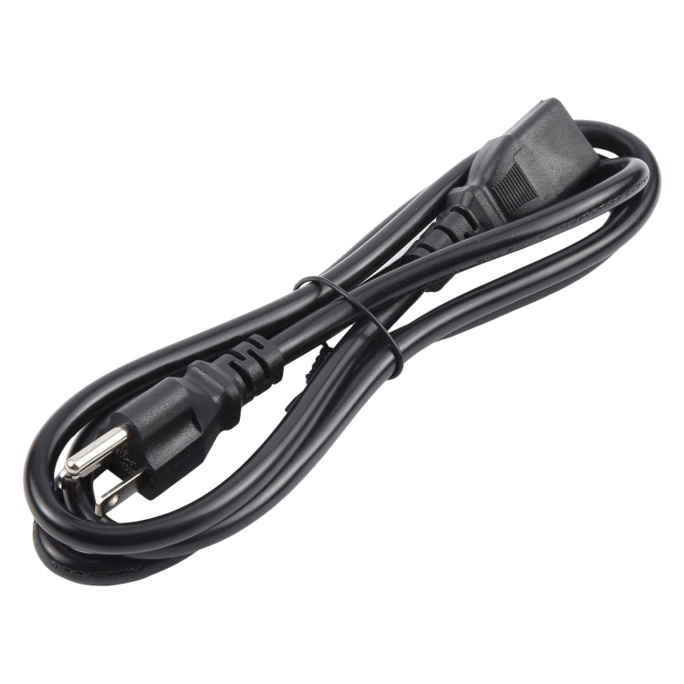 Universal US 3 Prong AC Power Cords for Desktop Computer Printer Monitor Plug, Length:1.5m