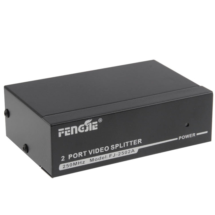 FJ-2502A 2-портовый VGA-видеоразветвитель с высоким разрешением 1920 x 1440, поддержка полосы пропускания видео 250 МГц