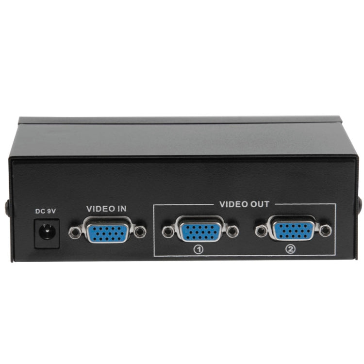 FJ-2502A 2-портовый VGA-видеоразветвитель с высоким разрешением 1920 x 1440, поддержка полосы пропускания видео 250 МГц