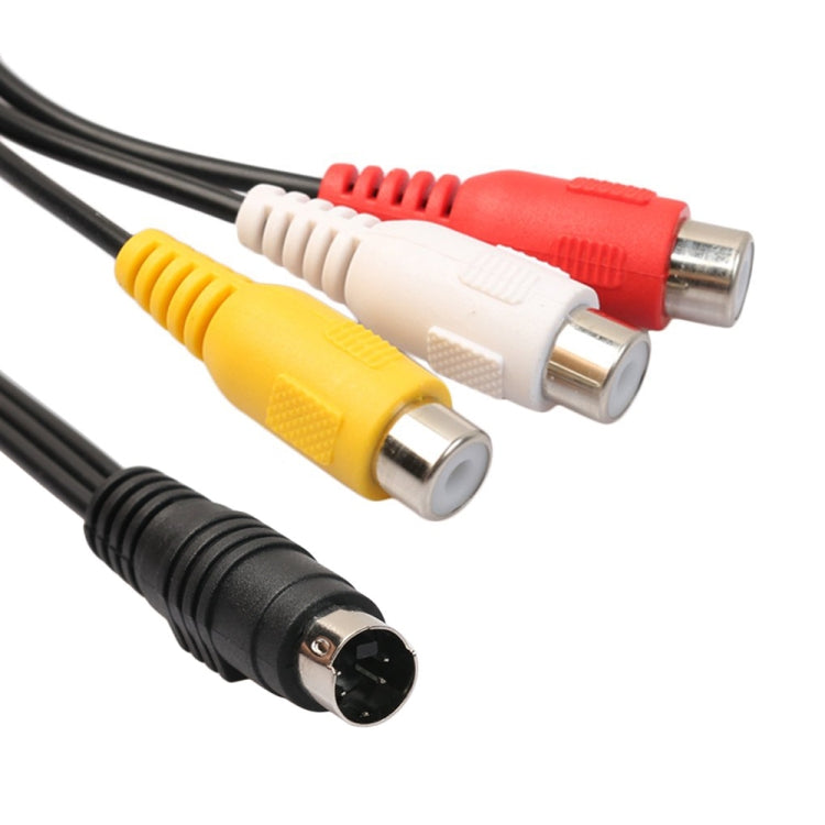 4-контактный S-Video TV - RCA конвертер AV-кабель-адаптер, длина: 20 см