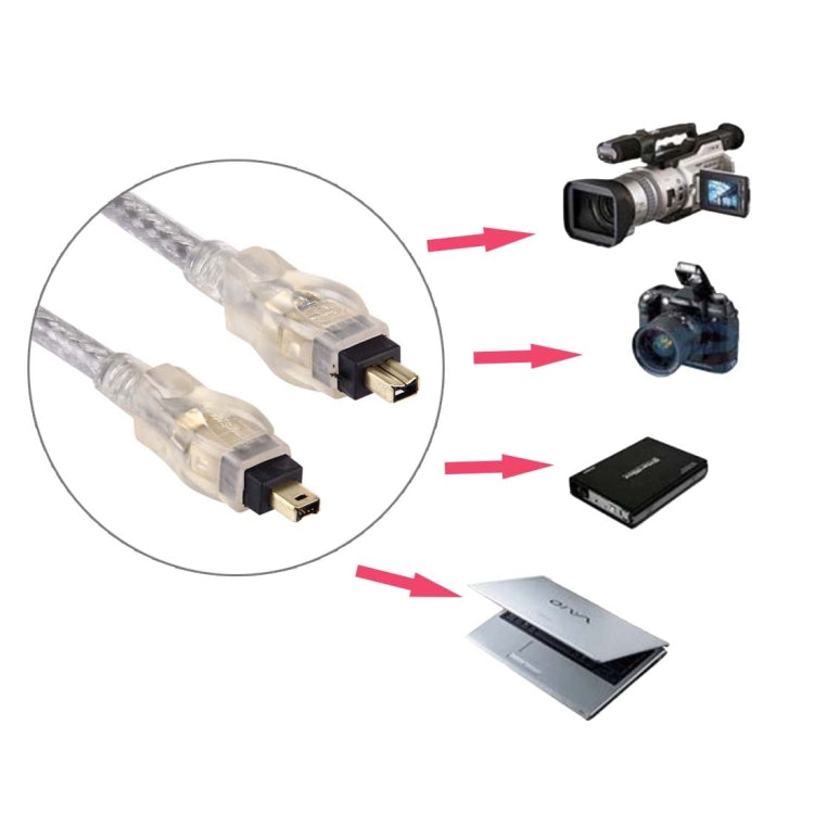 High Quality Firewire IEEE 1394 4Pin Male to 4Pin Male Cable, (Gold Plated)