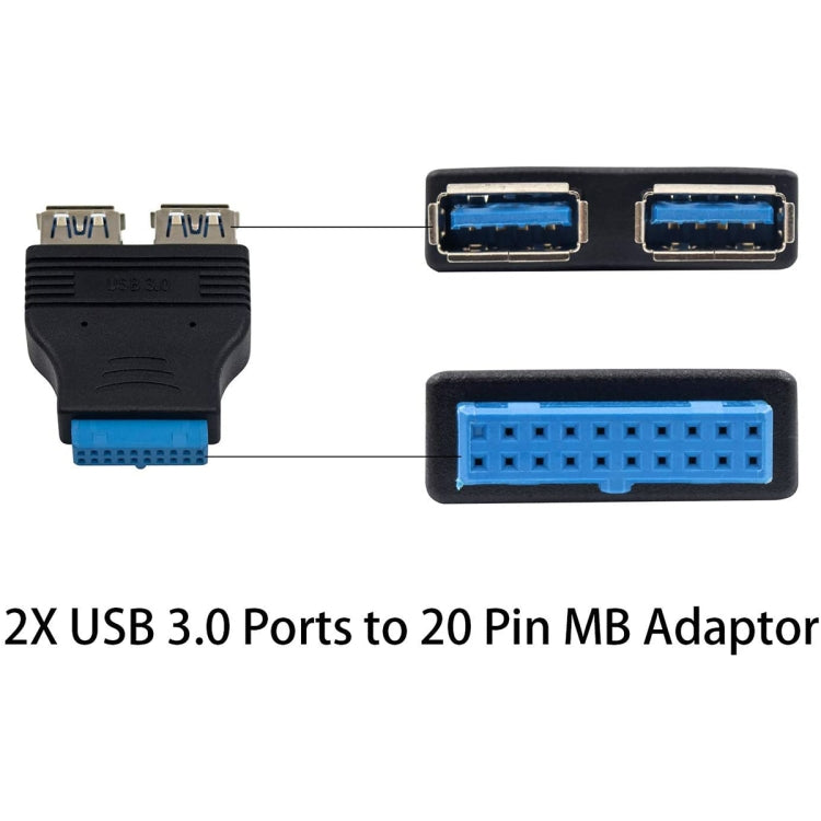 2 x адаптера USB 3.0 AF на 20 контактов