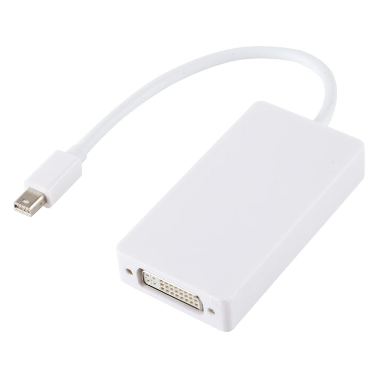 3 vienā Mini DisplayPort vīriešu — HDMI + VGA + DVI mātīšu adaptera pārveidotājs Mac Book Pro Air priekšmetam, kabeļa garums: 18 cm