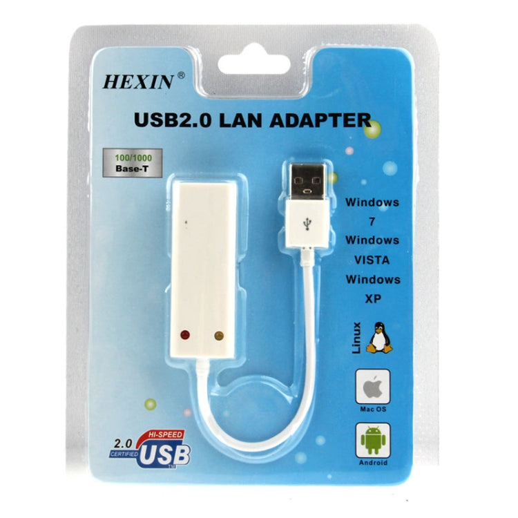 Сетевая карта Hexin 100/1000 Мбит/с Base-T USB 2.0
