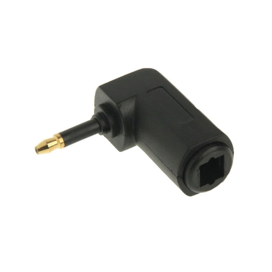 Augstas kvalitātes apzeltīts kvadrātveida līdz apaļam audio optiskās šķiedras 90 grādu optiskās šķiedras adapteris