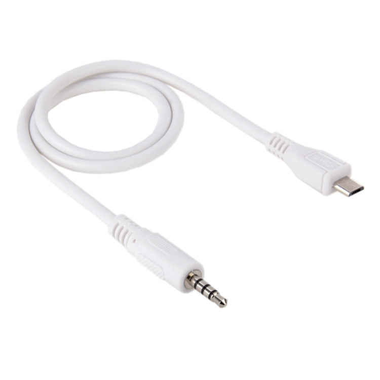 Аудиокабель AUX 3,5 мм «папа» — Micro USB «папа», длина: около 50 см