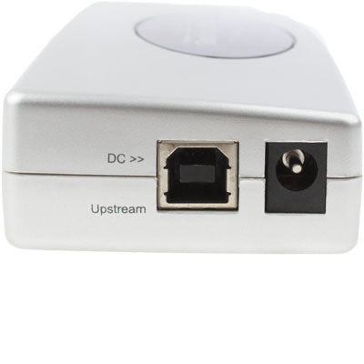 Высокоскоростная док-станция USB 2.0 с 8 портами (2xUSB 2.0 + мышь PS2 + клавиатура PS2 + RS232 + DB25 + LAN + восходящий поток), черная