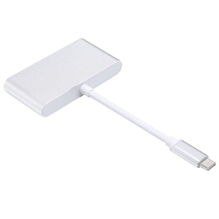 4 in 1 3 x USB 3.0 Ports & USB-C / Type-C Female to USB-C / Type-C Male Hub Splitter Adapter