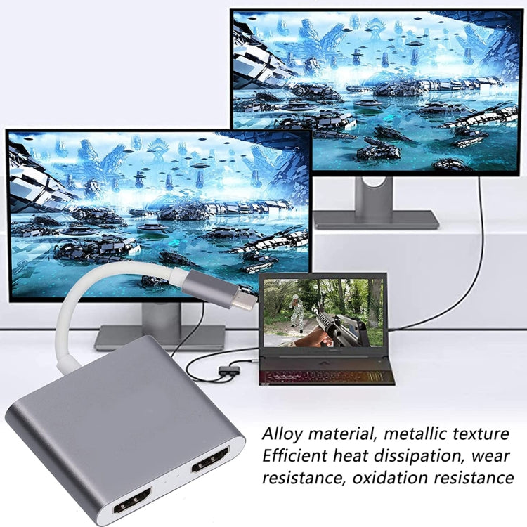 Выход 4K Ultra HD с двумя интерфейсами HDMI на адаптер USB-C/Type-C
