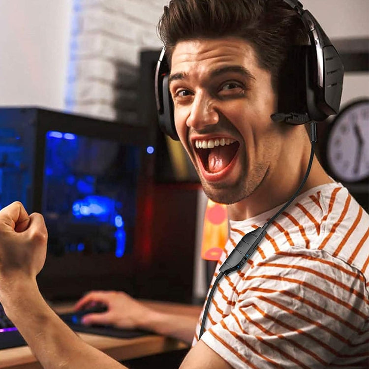 Аудиокабель ZS0195 для игровой гарнитуры Logitech G633 / G635 / G933 / G935 3,5 мм, длина кабеля: 1,5 м