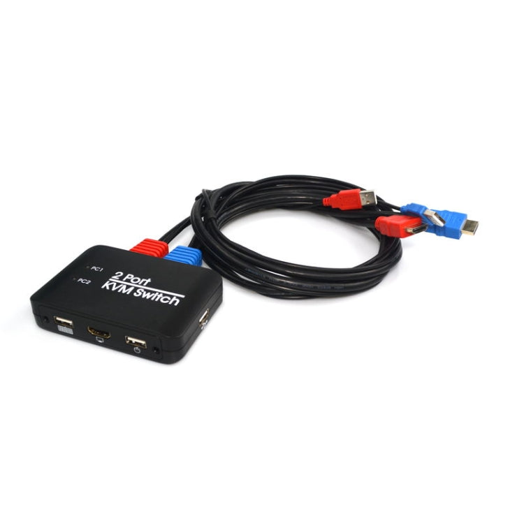 USB 2.0 + HDMI 2-портовый KVM-переключатель
