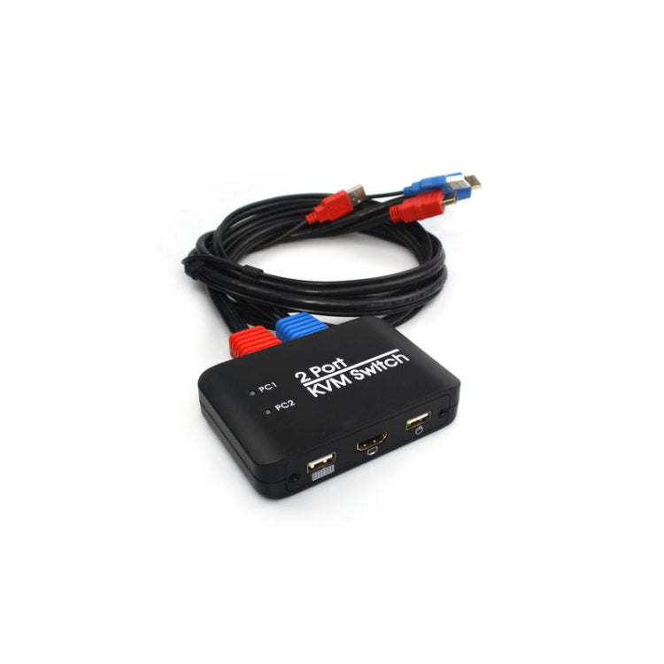 USB 2.0 + HDMI 2-портовый KVM-переключатель