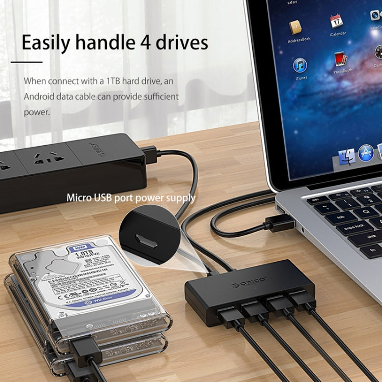 ORICO G11-H4-U3-100-BK 4-портовый USB3.0 концентратор