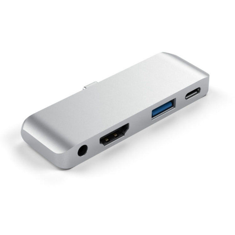 4 в 1 Type-C/USB-C на HDMI + AUX + USB + PD Type-C/USB-C HUB адаптер многофункциональная HD док-станция