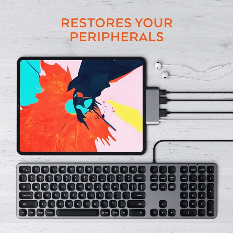 4 в 1 Type-C/USB-C на HDMI + AUX + USB + PD Type-C/USB-C HUB адаптер многофункциональная HD док-станция