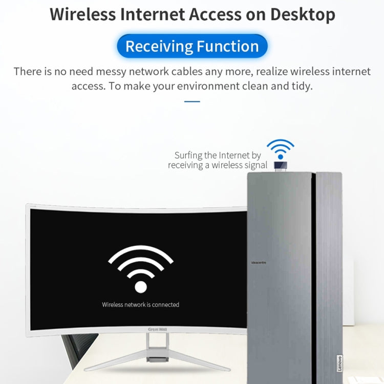 COMFAST CF-723B Mini 2 в 1 USB Bluetooth WiFi адаптер приемник беспроводной сетевой карты 150 Мбит/с