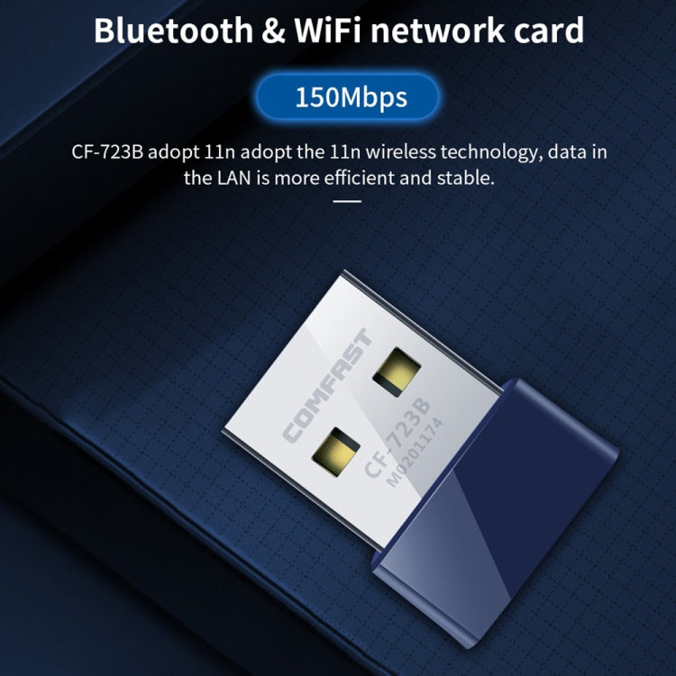 COMFAST CF-723B Mini 2 в 1 USB Bluetooth WiFi адаптер приемник беспроводной сетевой карты 150 Мбит/с
