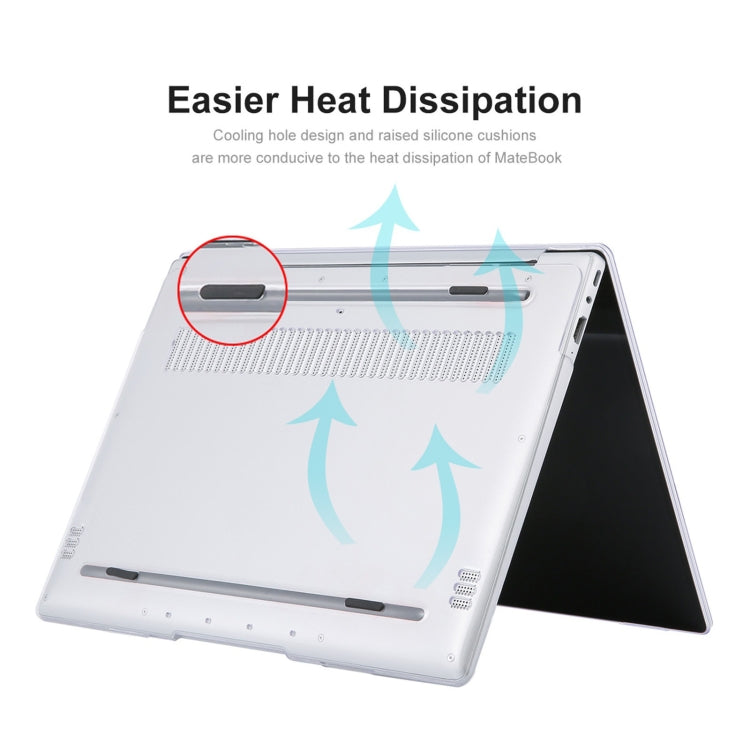 Чехол ENKAY для Huawei MateBook 13 Ryzen Edition (версия для США) 2 в 1 Crystal Protective Case с TPU-пленкой для клавиатуры