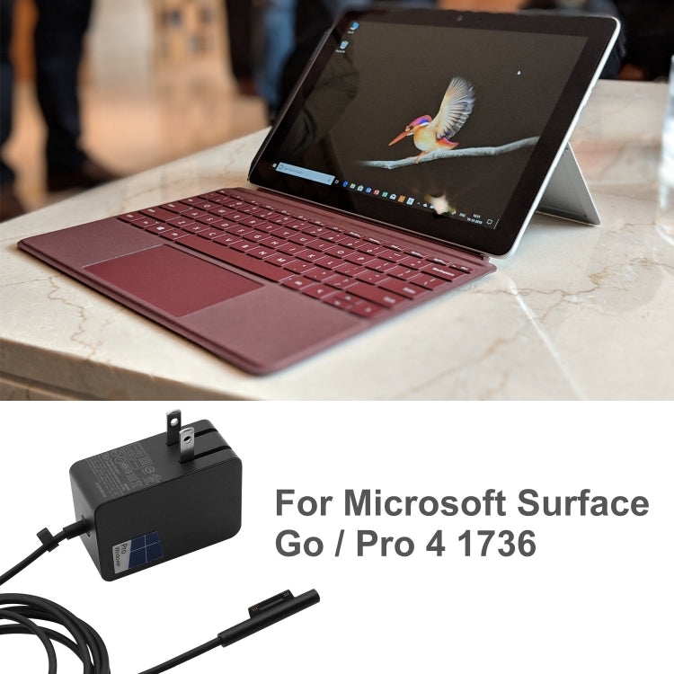 Зарядное устройство переменного тока 24 Вт 15 В 1,6 А для Microsoft Surface Go/Pro 4 1736, вилка США