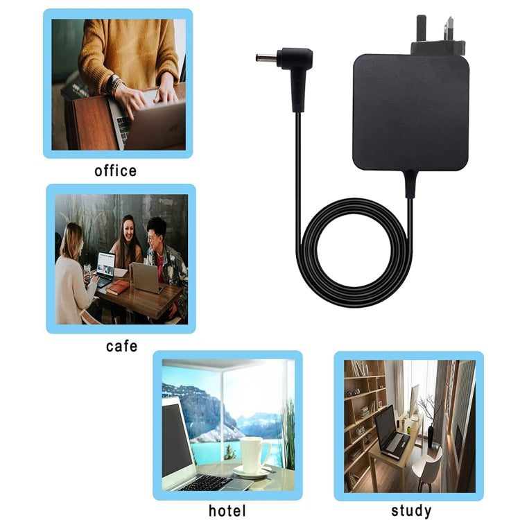 33W 19V 1.75A Laptop Charger Adapter with DC 4.0 x 1.35mm Port For ASUS S200 S200EX202E X202 X201E X201, UK Plug
