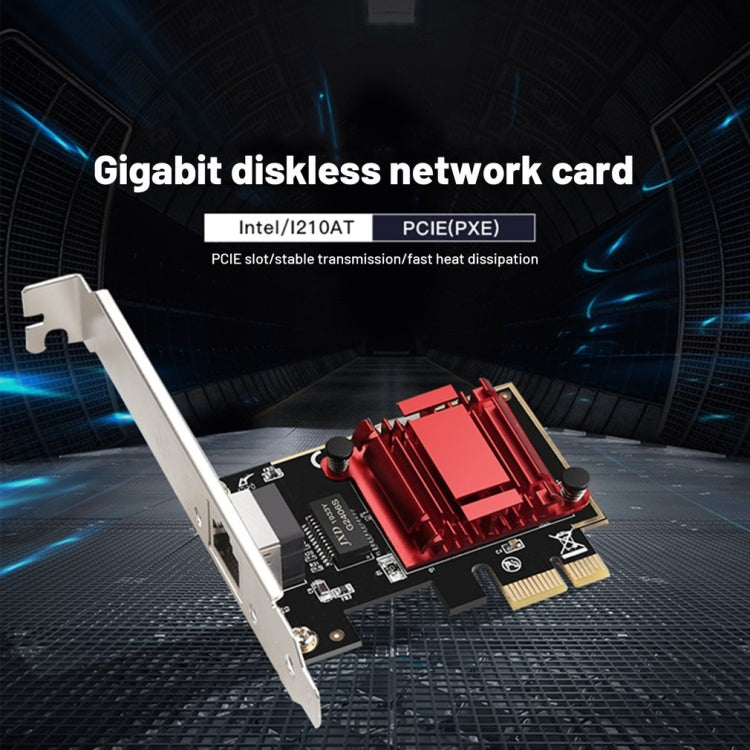 Гигабитная бездисковая сетевая карта PCIe, высокоскоростной стабильный сетевой адаптер