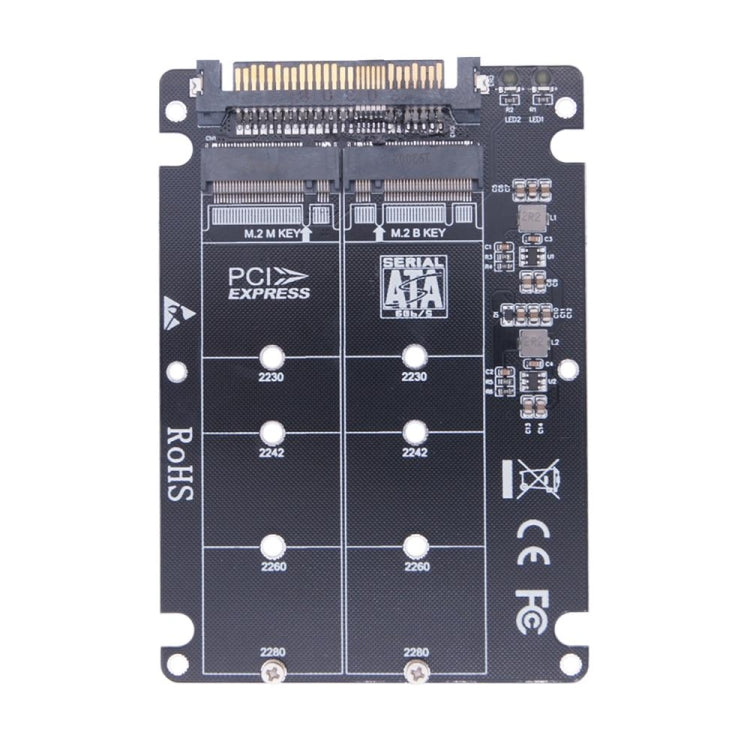 2 portu NGFF M.2 NVME uz U.2 SFF-8639 adaptera karte