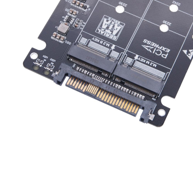 2 portu NGFF M.2 NVME uz U.2 SFF-8639 adaptera karte