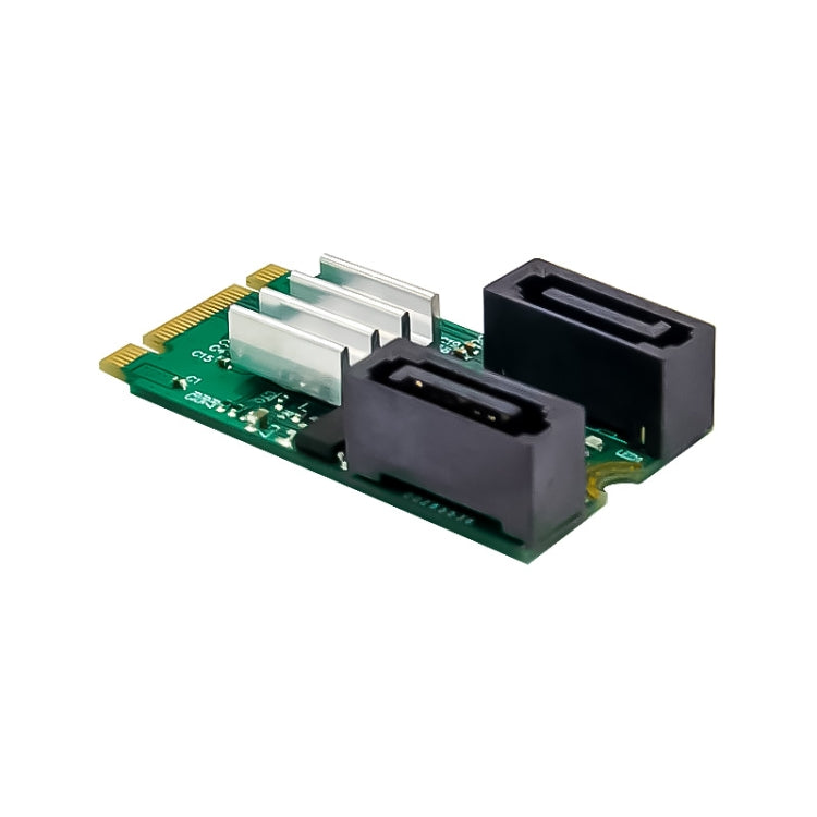 ST551 6Gbps PCIe B+M key to 2 Port SATA 3.0 Card M.2 to dual SATA Adapter
