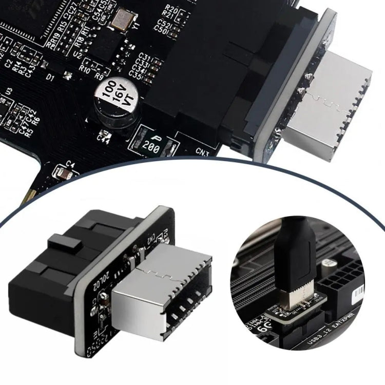 Адаптер USB3.0 19P/20P - TYPE-E для материнской платы