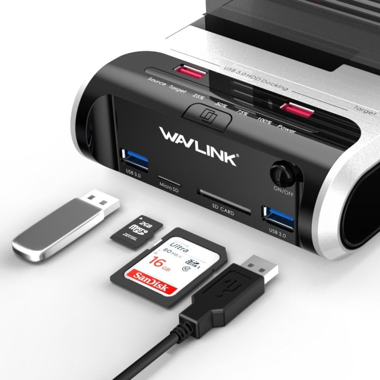 Wavlink ST336A SSD HDD Fast Offline Clone SATA USB 3.0 External Hard Drive Case