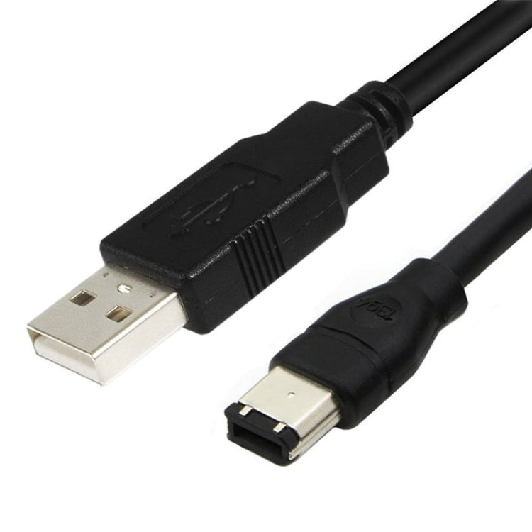 Кабель-адаптер JUNSUNMAY Firewire IEEE 1394 6-контактный штекер — USB 2.0 штекер