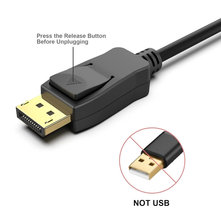 DisplayPort uz DisplayPort kabelis Lenovo, Dell, HP, ASUS un citiem modeļiem