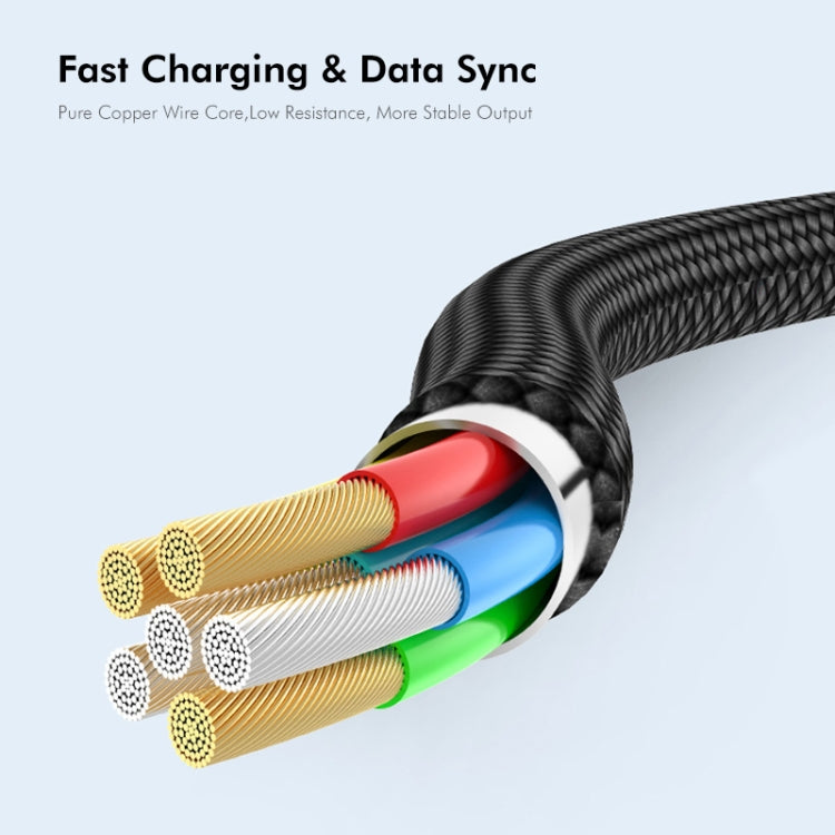 Кабель-переходник ENKAY ENK-CB170 USB C / Type-C на USB 2.0 B для принтера и сканера, нейлоновый плетеный