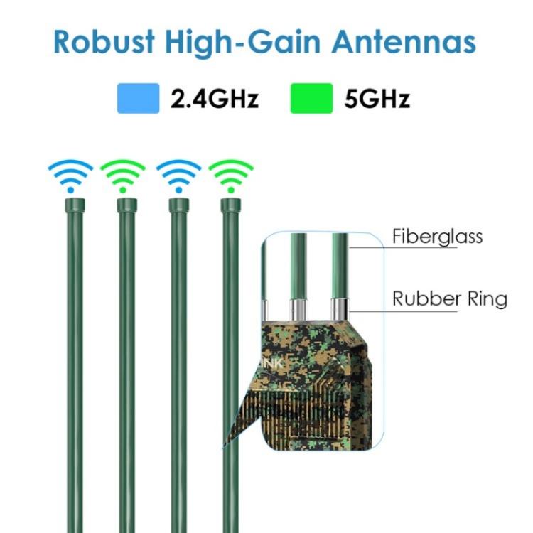 WAVLINK WN573HX3 WiFi 6 paplašinātājs āra AX3000 divjoslu pagalma RV bezvadu maršrutētājs