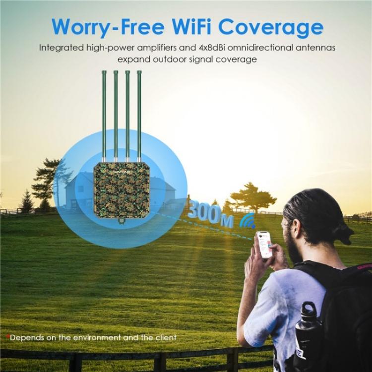WAVLINK WN573HX1 WiFi 6 AX1800 divjoslu bezvadu maršrutētājs āra WiFi piekļuves punkts