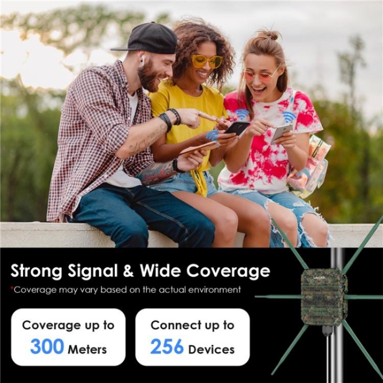 WAVLINK WN588HX3 AX3000 āra WiFi pastiprinātājs ar 6 antenām, divu joslu WiFi atkārtotājs