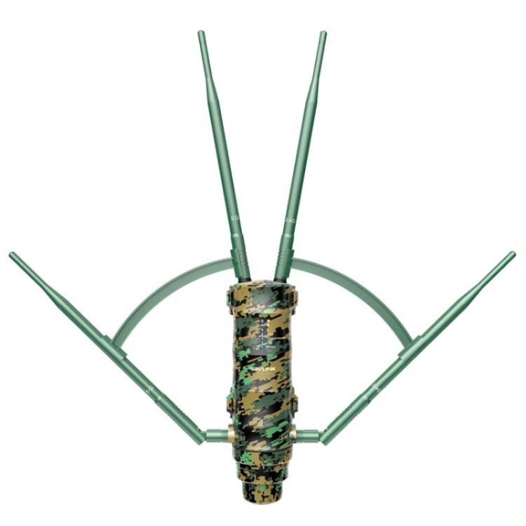 WAVLINK WN572HP3 ar PoE augstas jaudas antenām AC1200 divu joslu WiFi paplašinātājs