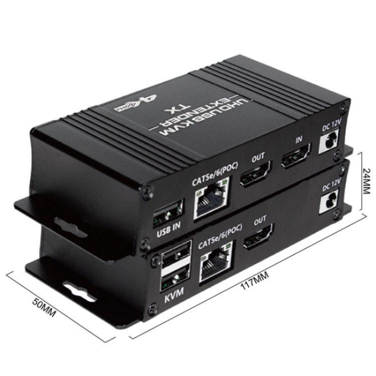 D5-1 / D6-1 80 m Cat6 / 5e tīkla kabeļa pagarinātājs datora vadībai HDMI KVM pagarinātājs
