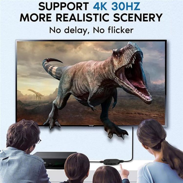 Q2-4 ar tālvadības pulti UHD 4K izšķirtspējas pārslēdzējs HDMI slēdzis 4K 3 ieejas 1 izejas sadalītājs