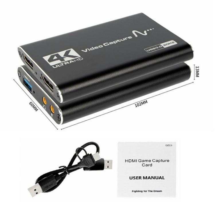 Адаптер для потоковой передачи игр C3 USB3.0 1080P 60 Гц с петлевым выходом, карта видеозахвата 4K HDMI