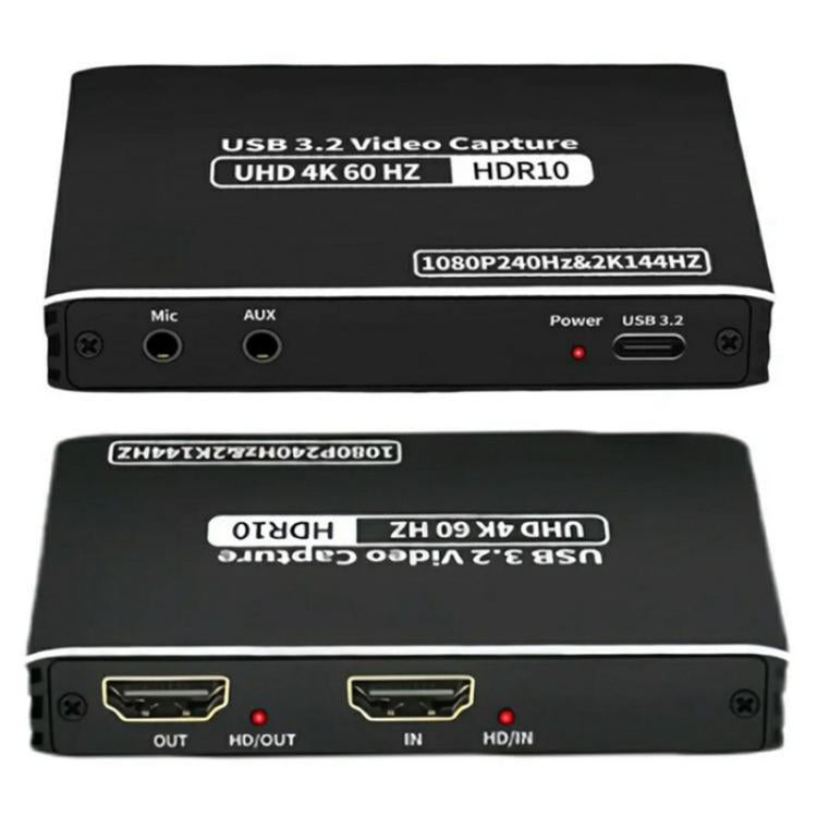 C10 с микрофонным входом/аудиовыходом, карта видеозахвата 4K HDMI, потоковая передача в реальном времени, USB 3.1-адаптер