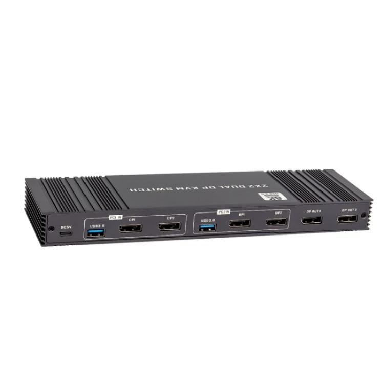 K10-2 для 2 компьютеров/мониторов USB 3.0 двойной выход DP 8K 60 Гц 2x2 версия 2.1 KVM-коммутатор