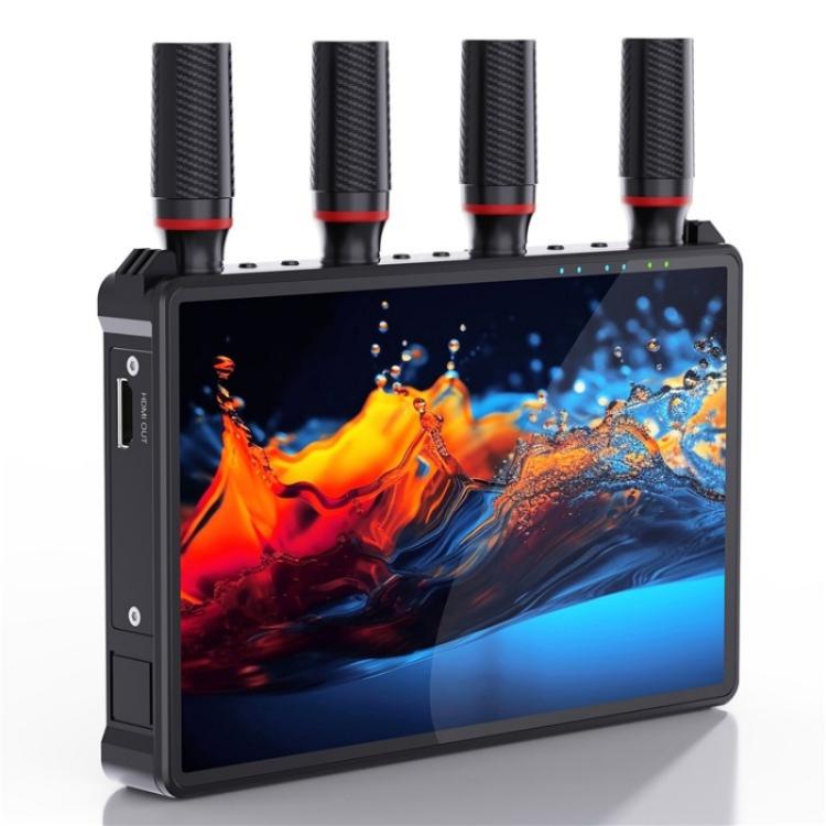 VRRIIS 083P ar ekrānu, atbalsts no 1TX līdz 5RX 400m bezvadu HDMI raidītājs-uztvērējs