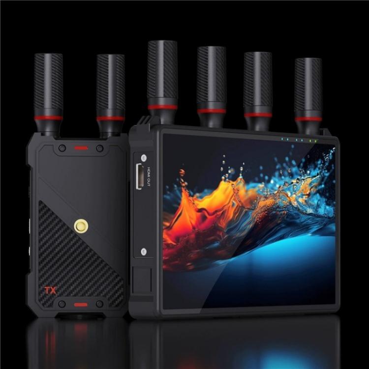 VRRIIS 083P ar ekrānu, atbalsts no 1TX līdz 5RX 400m bezvadu HDMI raidītājs-uztvērējs