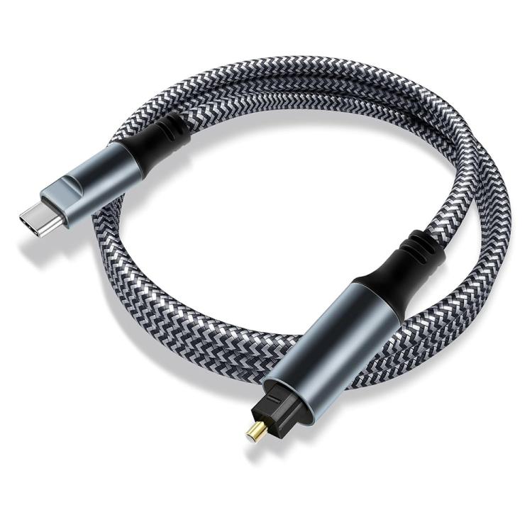 JUNSUNMAY Male USB Type-C to Male Toslink Optical Audio SPDIF Cable