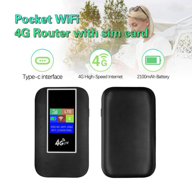MF860 ceļojumu bezvadu kabatas tīklāja krāsu ekrāna pārnēsājamam 4G LTE WiFi maršrutētājam