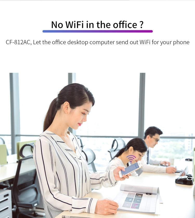 COMFAST CF-812AC USB WiFi Adapter-1300 Mbps USB di Rete Wireless wifi