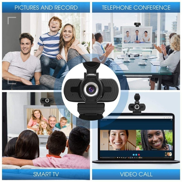 Веб-камера Full HD 1080P с микрофоном с шумоподавлением, потоковая трансляция по Skype для компьютера Android TV